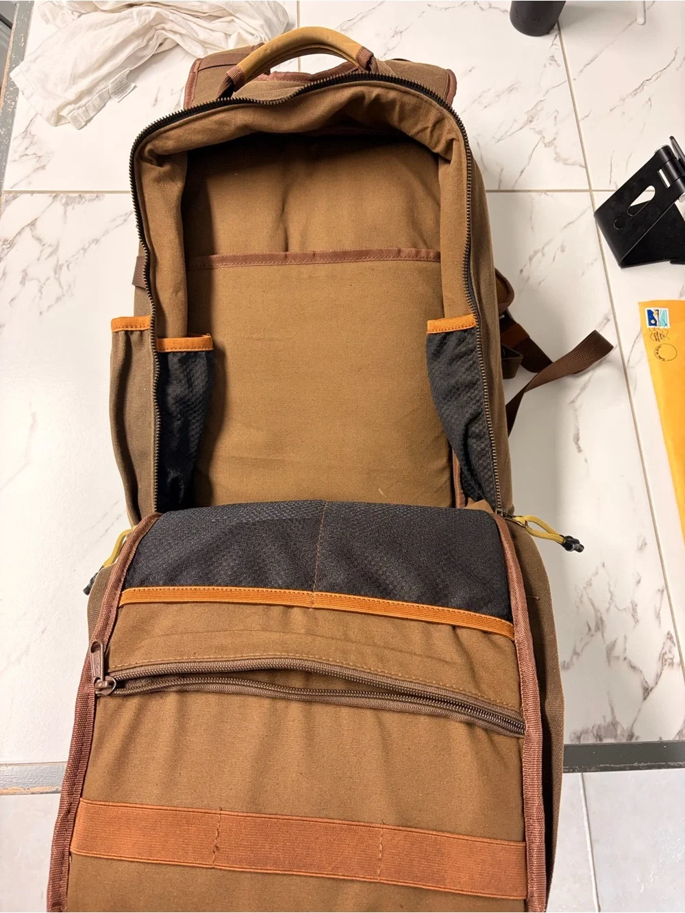 Roaring Fire Gear Canvas Tactical Backpack in Brown